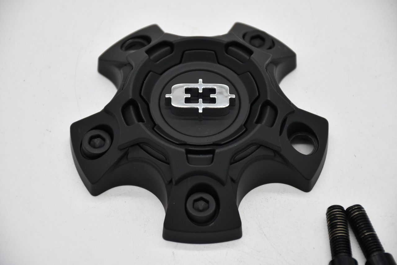 Vision Satin Black Wheel Center Cap Hub Cap C404SB-44V 4" 349 Savage 5x100 5x110 5x108 5x112