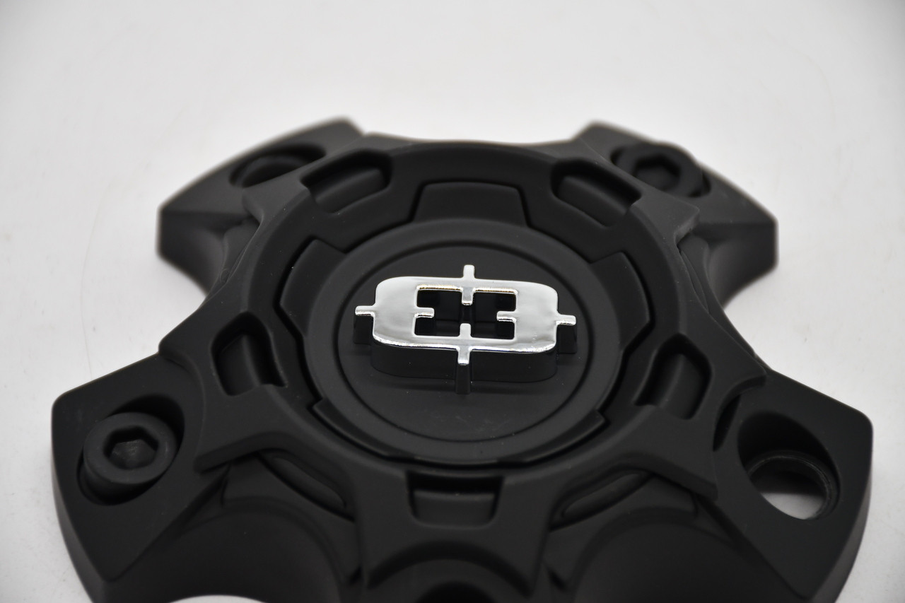 Vision Satin Black Wheel Center Cap Hub Cap C404SB-44V 4" 349 Savage 5x100 5x110 5x108 5x112
