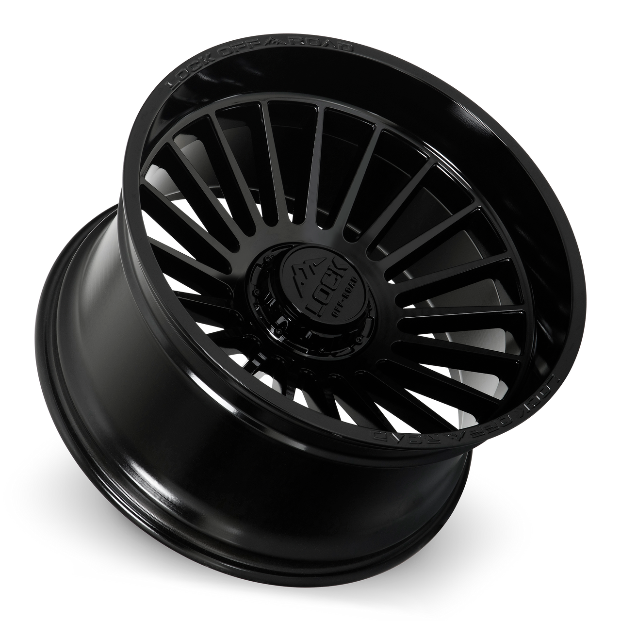 20" Lock X-Treme Invasion Gloss Black 20x10 Wheel 6x135 6x5.5 18mm Truck Rim
