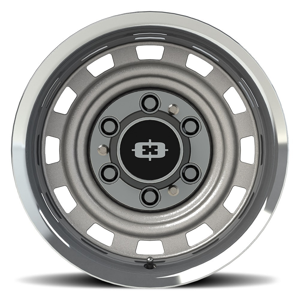 15" Vision 54 Cheyenne Silver Machined Lip 15x8 Wheel 6x5.5 (6x139.7) -18mm Rim