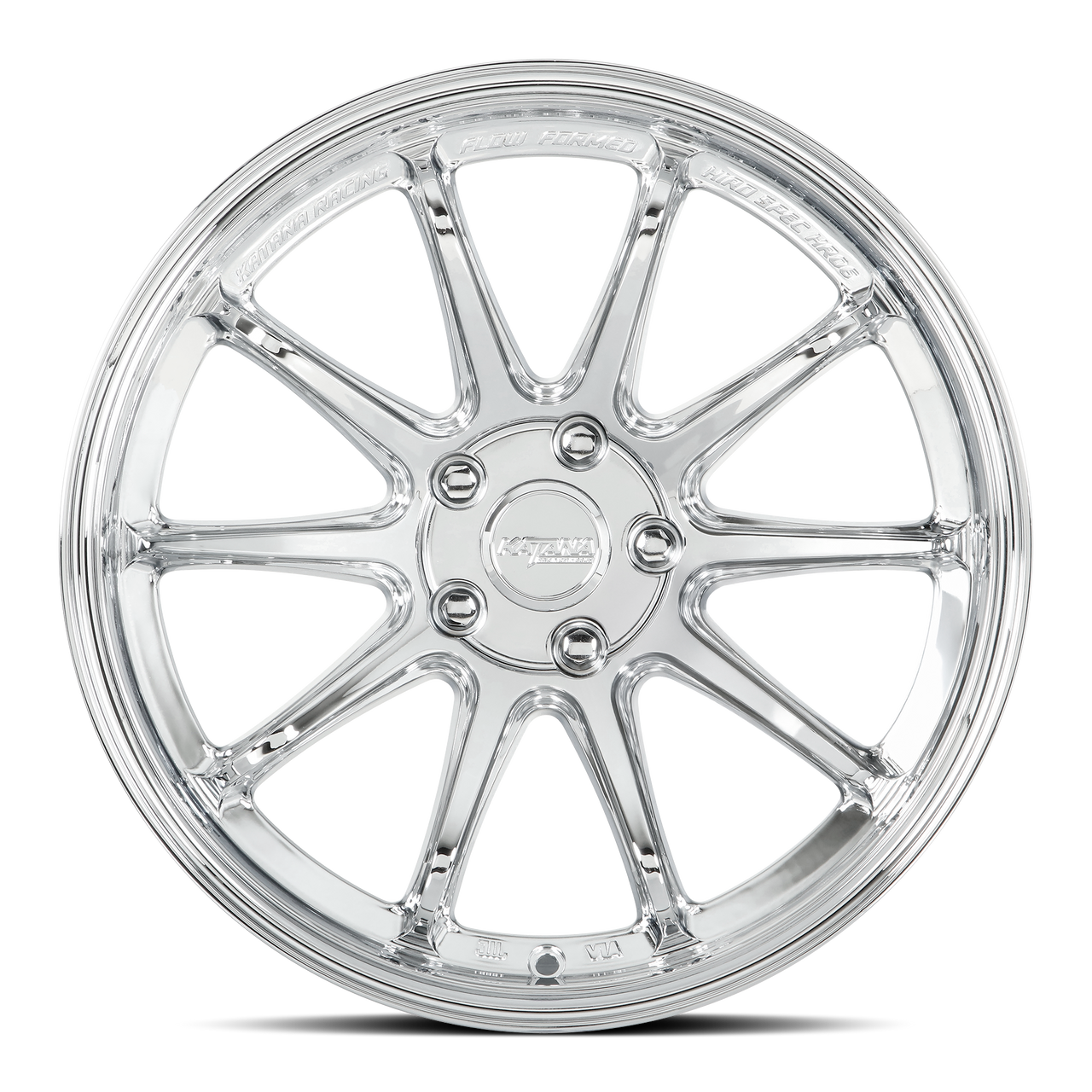 Set 4 18" Katana Racing HR06 Chrome Wheels 18x9.5 5x4.5 (5x114.3) 38mm Rims