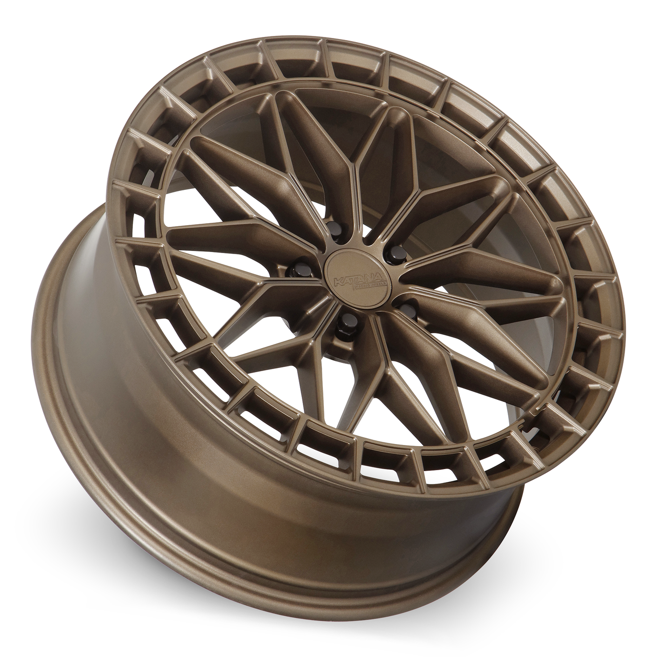 Set 4 17" Katana Racing KR12 Matte Bronze Wheels 17x7.5 5x100 40mm Racing Rims
