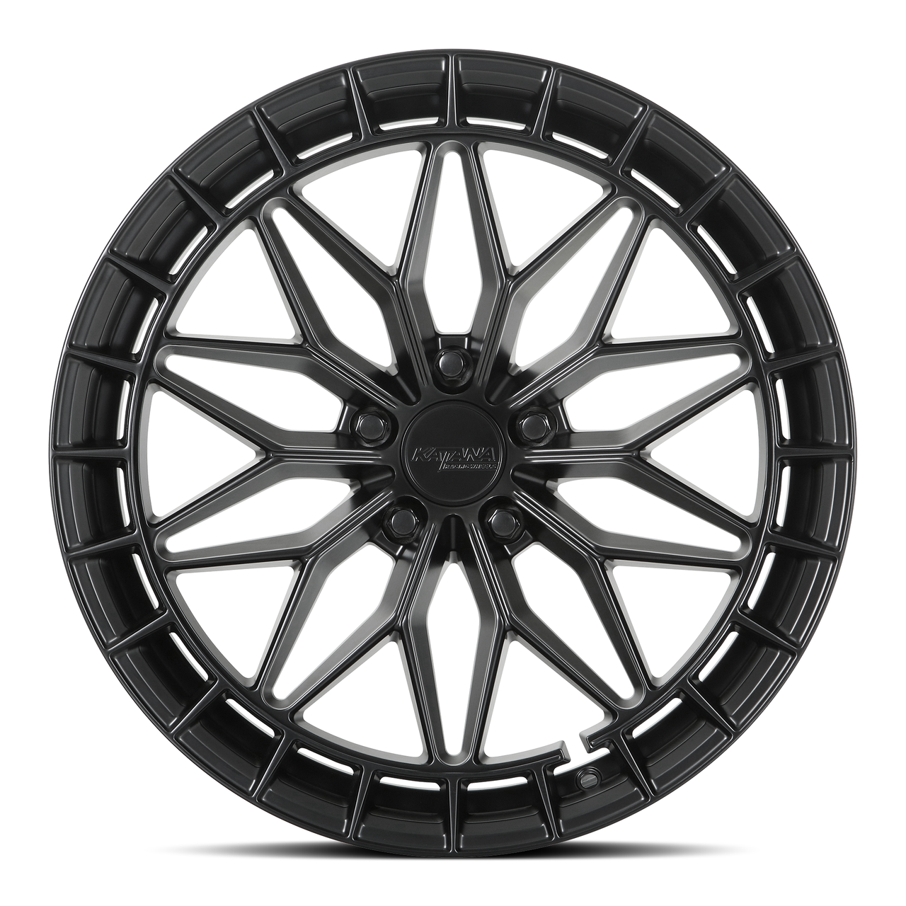 Set 4 18" Katana Racing KR12 Matte Black Wheels 18x8 5x4.5 (5x114.3) 40mm Rims