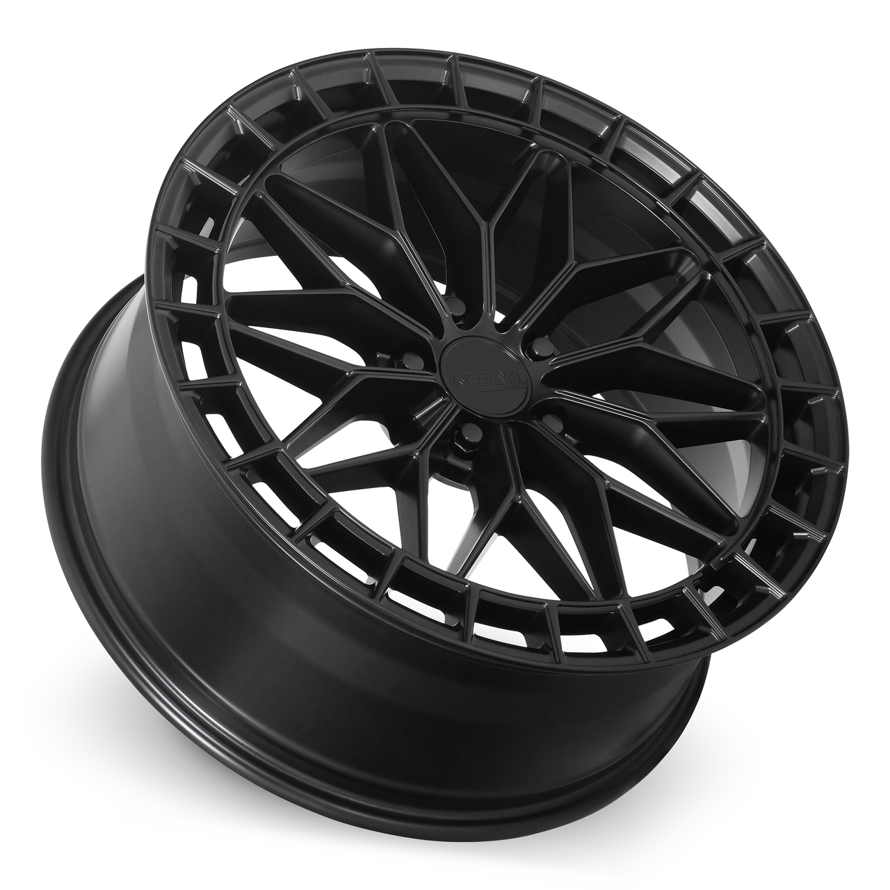 Set 4 18" Katana Racing KR12 Matte Black Wheels 18x8 5x100 40mm Racing Rims