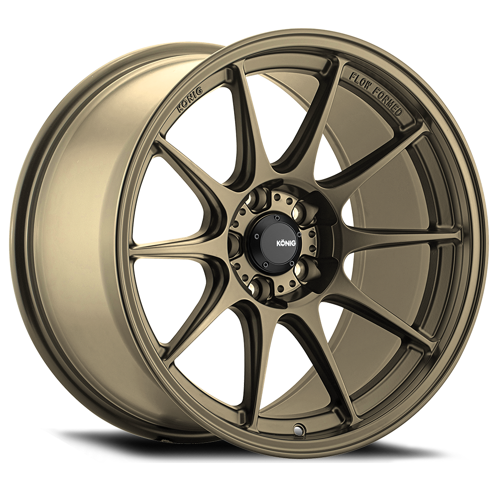 18" Konig 57BZ Dekagram Gloss Bronze 18x8.5 Wheel 5x108 43mm Racing Street Rim