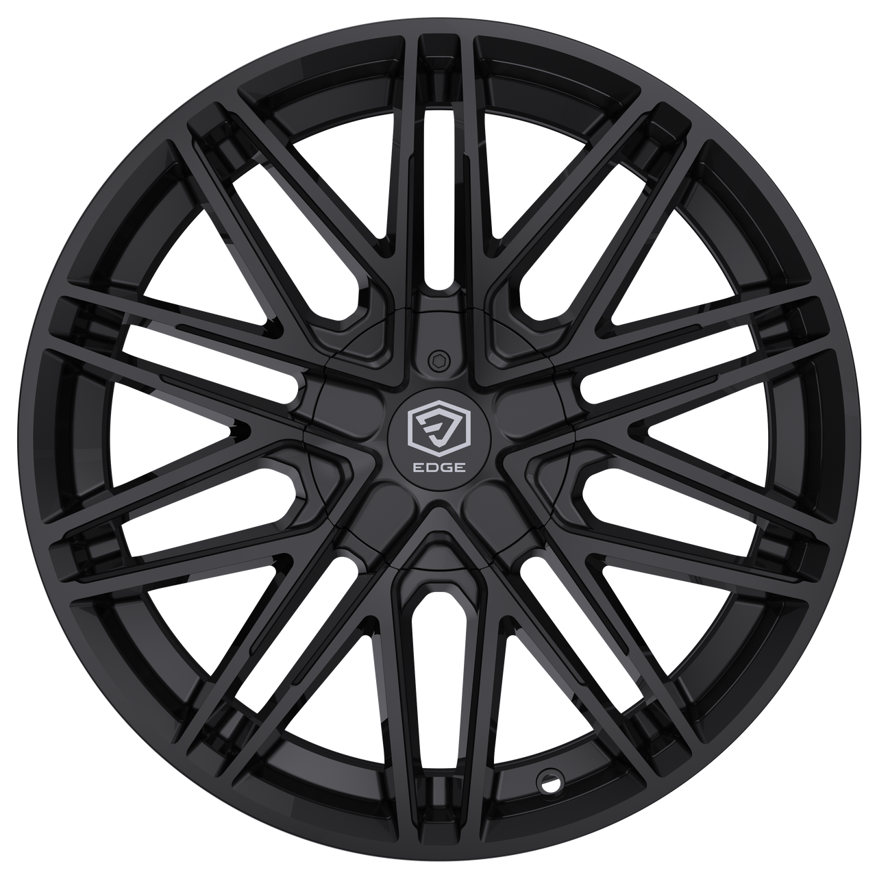 20" Edge Street 352B Gloss Black Wheel 20x8.5 5x4.5 5x120 40mm Street Car Rim