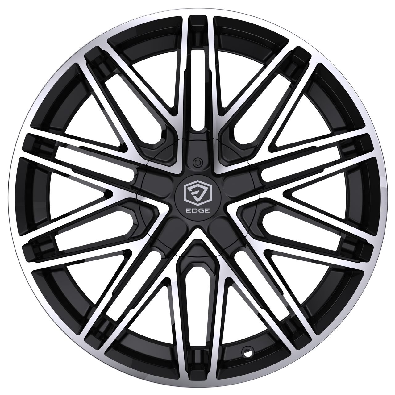 17" Edge Street 352MB Gloss Black Machined Face Wheel 17x7.5 5x4.5 5x120 40mm Rim