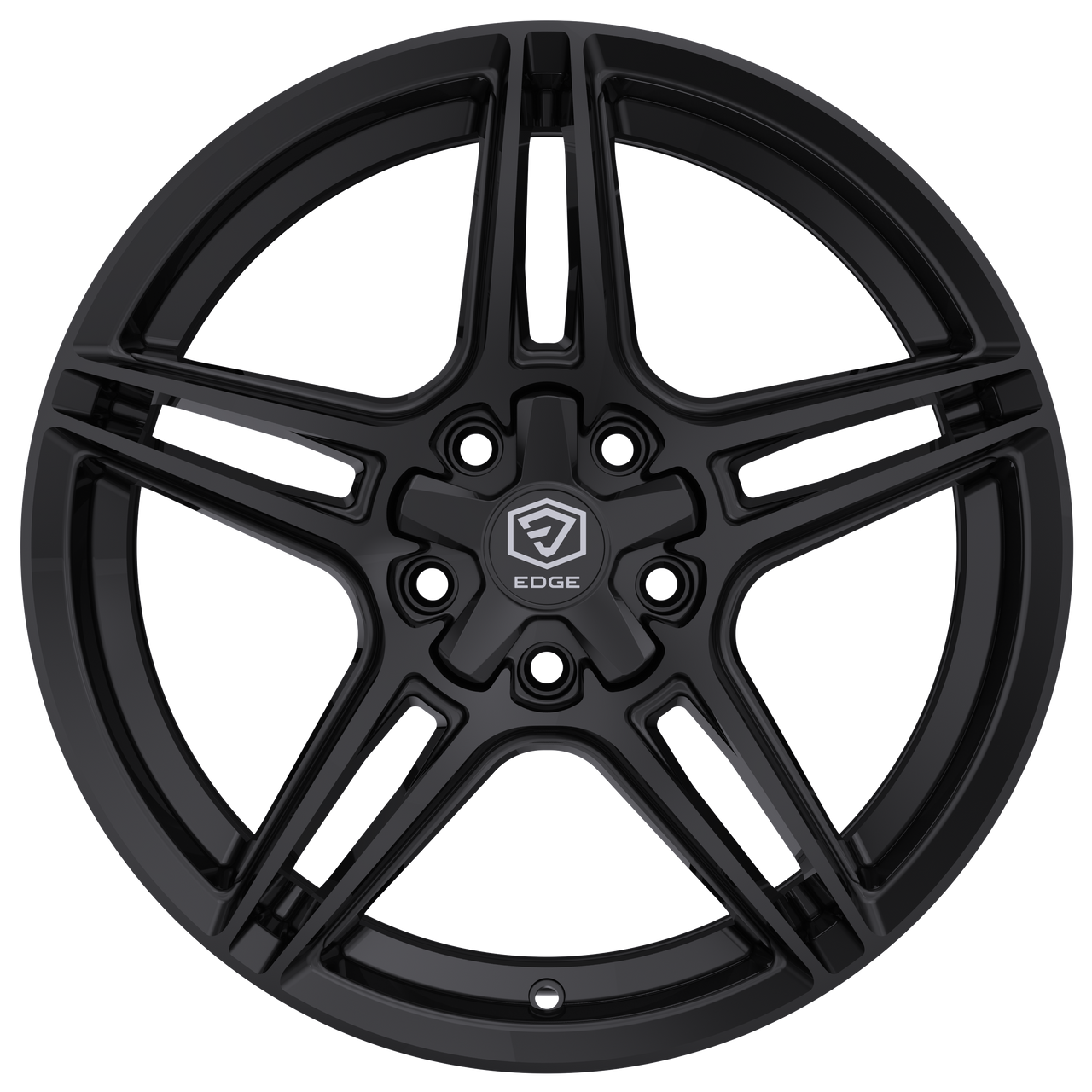 16" Edge Street 354B Gloss Black Wheel 16x7.5 5x100 5x4.5 (5x114.3) 40mm Rim