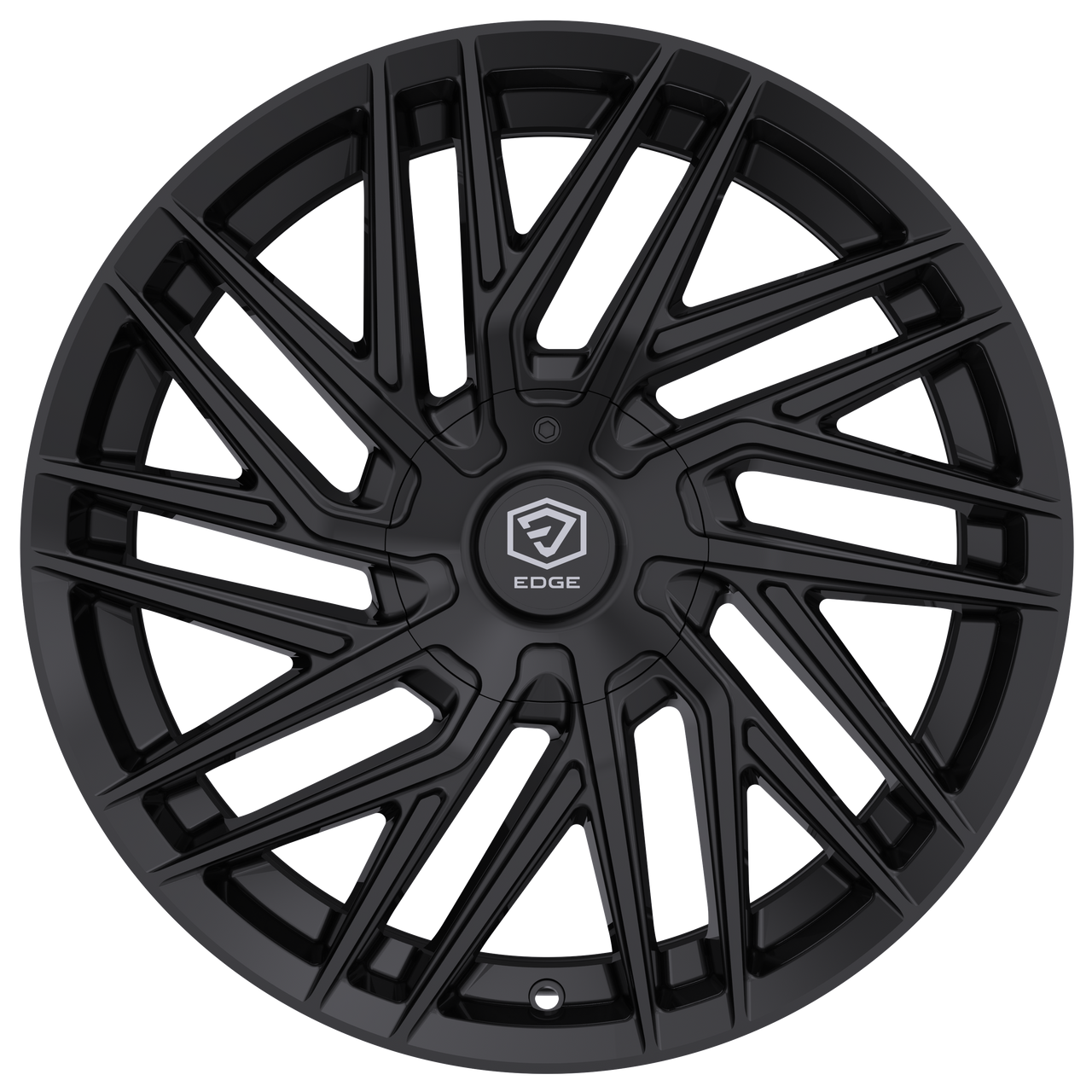 Set 4 20" Edge Street 355B Gloss Black Wheels 20x8.5 5x4.5 5x120 40mm Rims