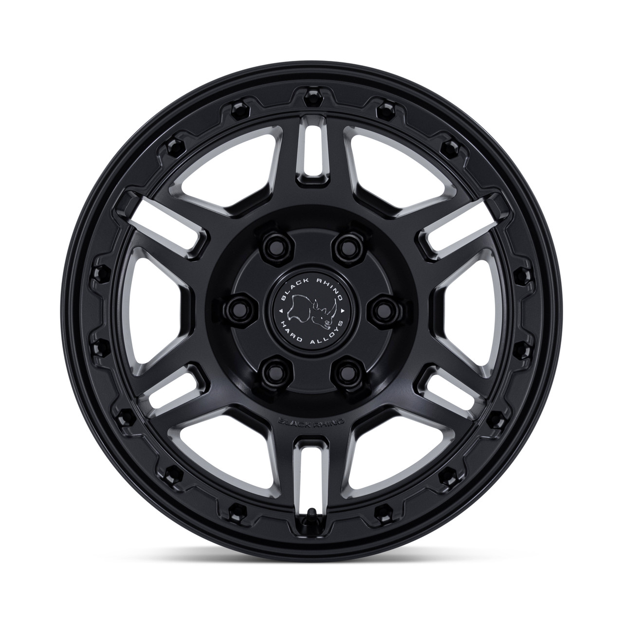 20" Black Rhino Hard Alloys BR039 Vanguard Matte Black 20x9 Wheel 6x130 15mm Rim