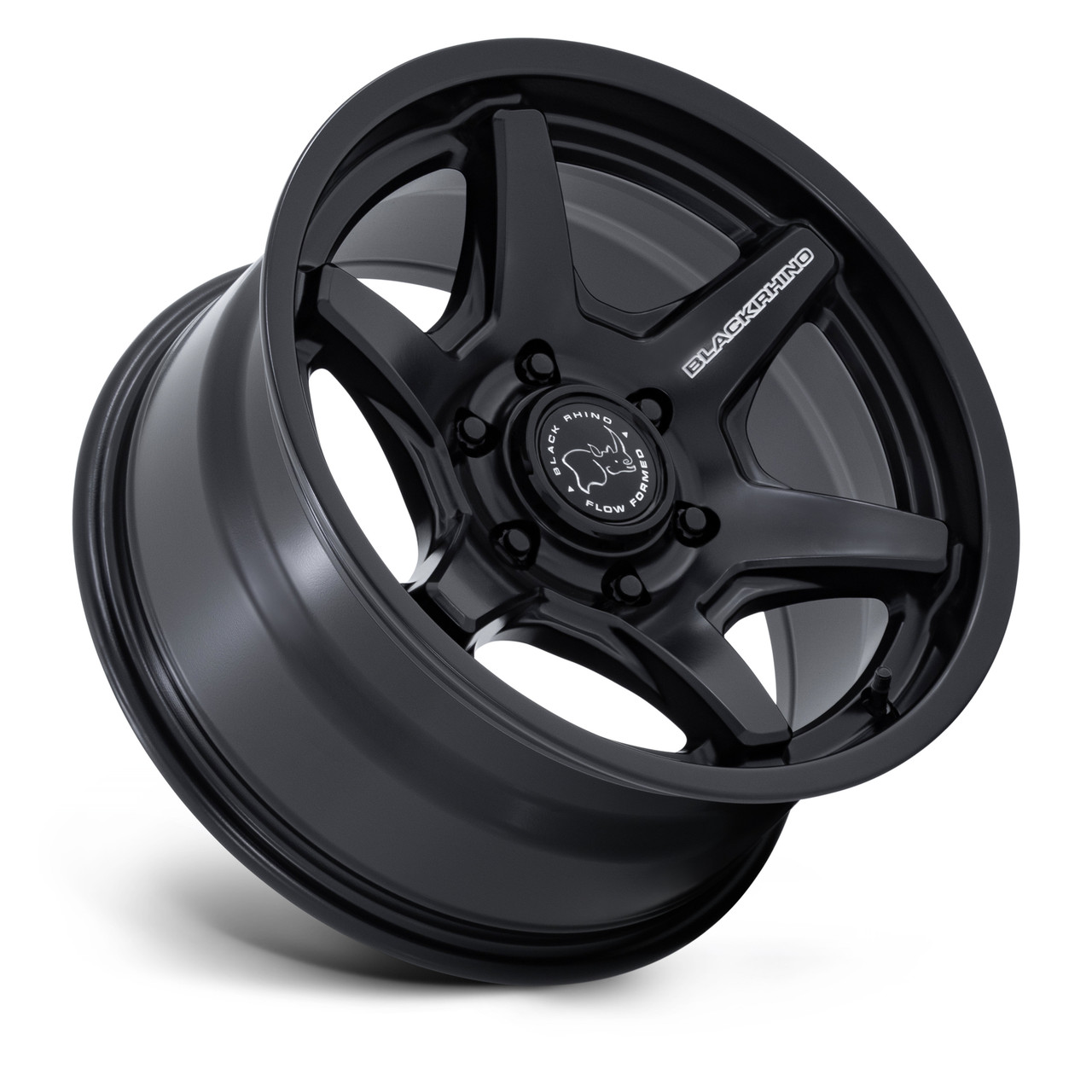 Set 4 17" Black Rhino Hard Alloys BR035 Kuma Matte Black 17x8.5 5x130 25mm Rims Offroad Wheels