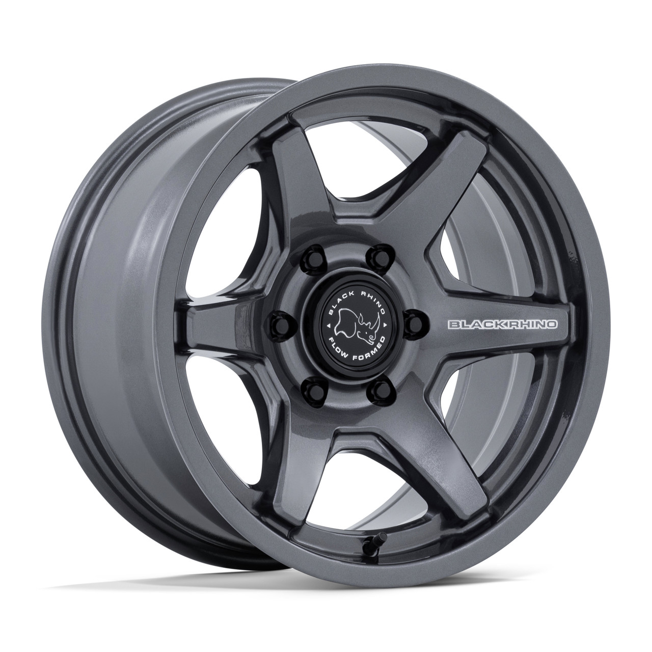 17" Black Rhino BR035 Kuma Gloss Gunmetal 17x8.5 Wheel 6x5.5 (6x139.7) 0mm Rim