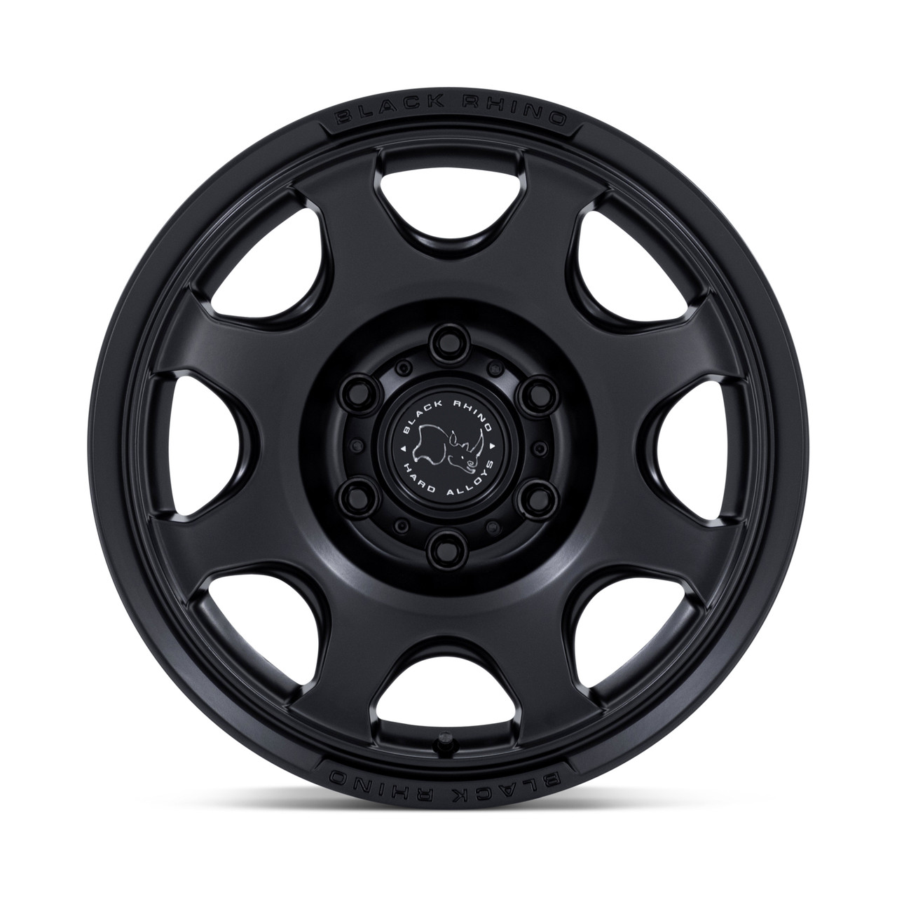 Set 4 17" Black Rhino BR037 Tembo Matte Black 17x8.5 6x4.5 (6x114.3) 25mm Wheels Offroad Rims