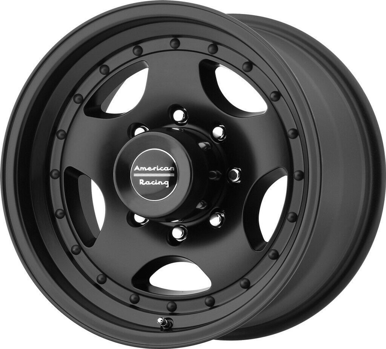Set 4 American Racing AR23 15x8 6x5.5 Satin Black Wheels 15" -19mm Vintage Rims