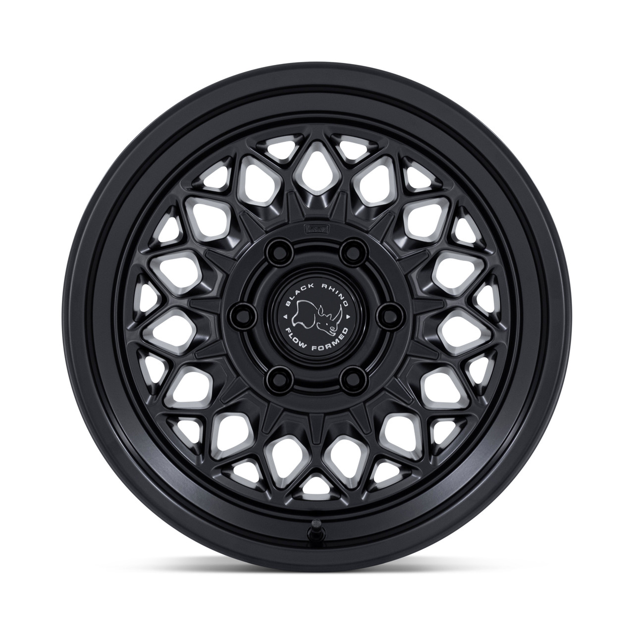 Set 4 17" Black Rhino BR034 Graz Matte Black 17x8.5 6x5.5 (6x139.7) 25mm Wheels Offroad Truck SUV Rims