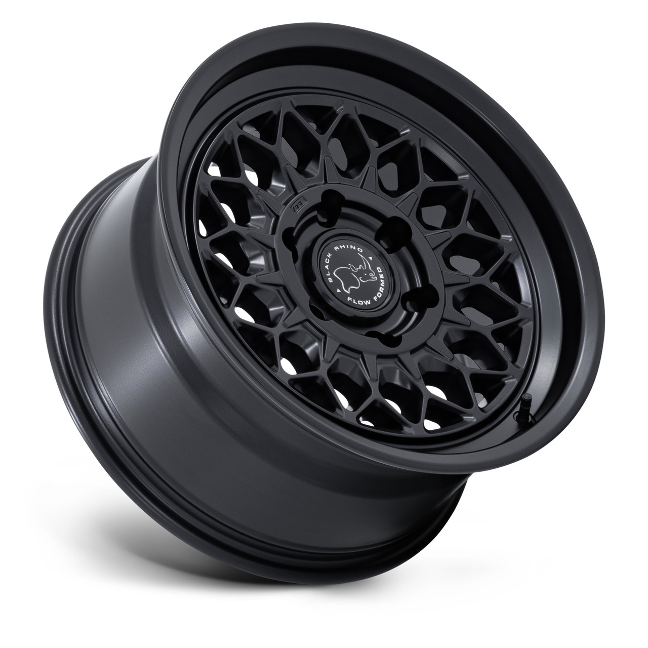 Set 4 17" Black Rhino BR034 Graz Matte Black 17x8.5 6x5.5 (6x139.7) 0mm Wheels