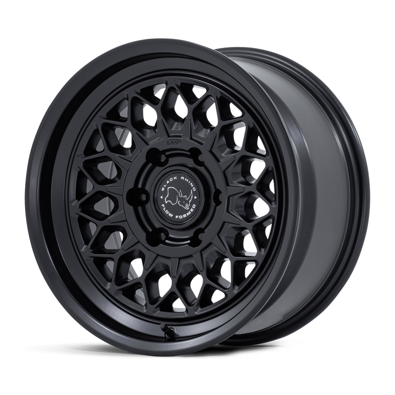 Set 4 17" Black Rhino Hard Alloys BR034 Graz Matte Black 17x8.5 6x135 25mm Rims Offroad Truck SUV Wheels