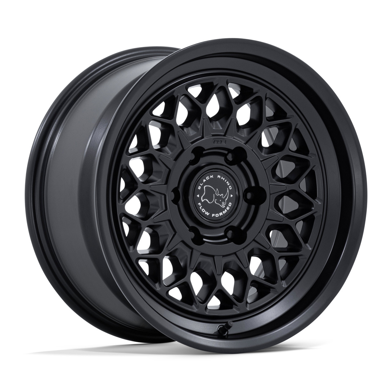 17" Black Rhino Hard Alloys BR034 Graz Matte Black 17x8.5 Wheel 6x135 0mm Rim