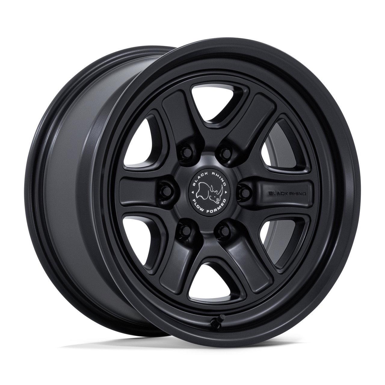 Set 4 17" Black Rhino BR032 Echo Matte Black 17x8.5 6x5.5 (6x139.7) 0mm Wheels