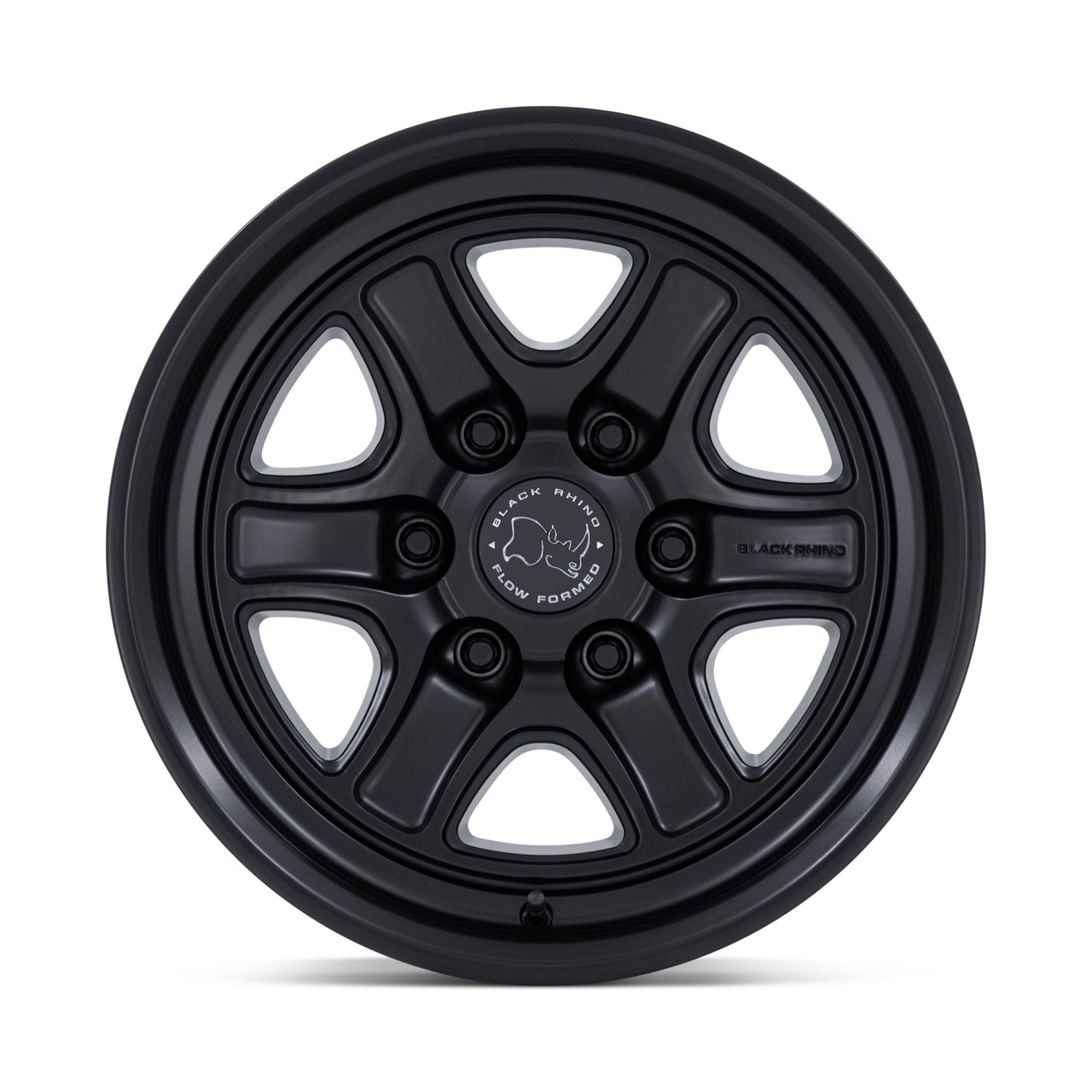 Set 4 17" Black Rhino Hard Alloys BT032 Echo Matte Black 17x8.5 6x135 25mm Rims Offroad Truck SUV Wheels