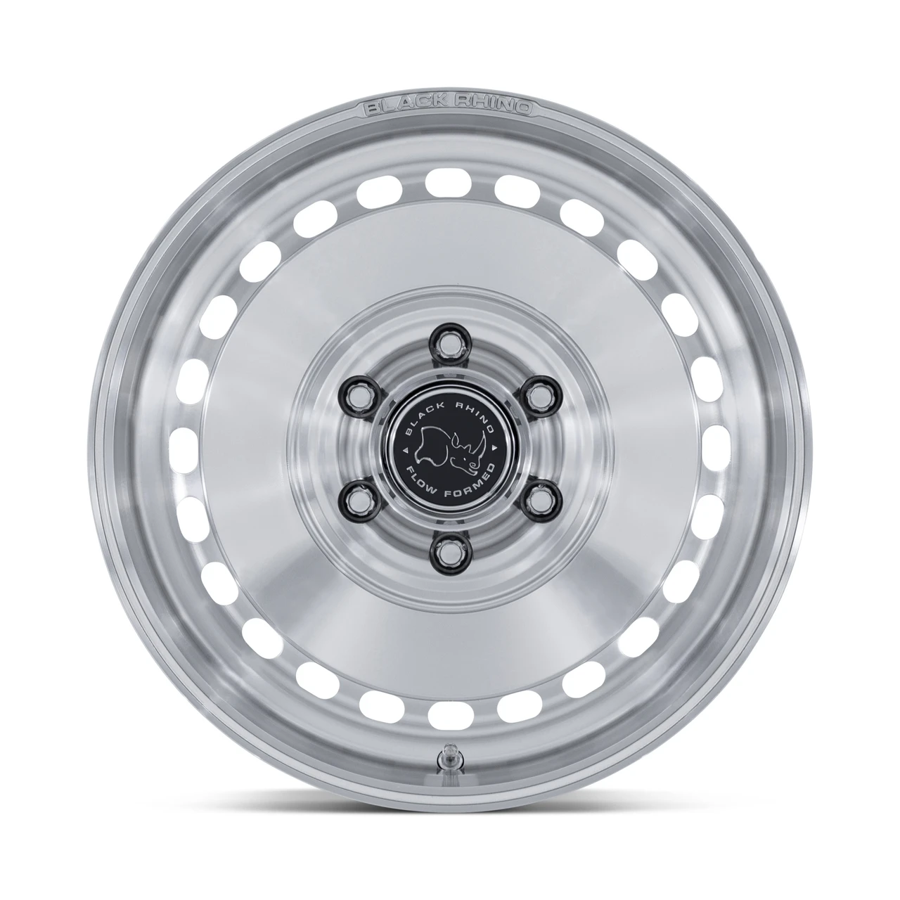 Set 4 17" Black Rhino BR036 Basin Silver W/ Machined Face 17x8.5 6x5.5 0mm Rims Offroad Truck SUV Wheels
