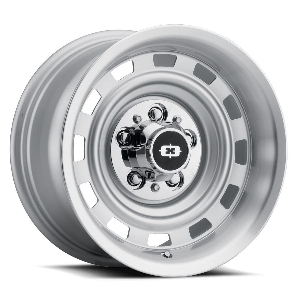 Set 4 15" Vision 54 Cheyenne Silver Machined Lip 15x8 5x5 (5x127) -18mm Wheels