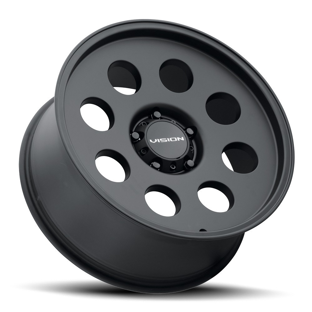 15" Vision 56 Midway Satin Black 15x6 Wheel 5x4.5 (5x114.3) 50mm Offroad Rim