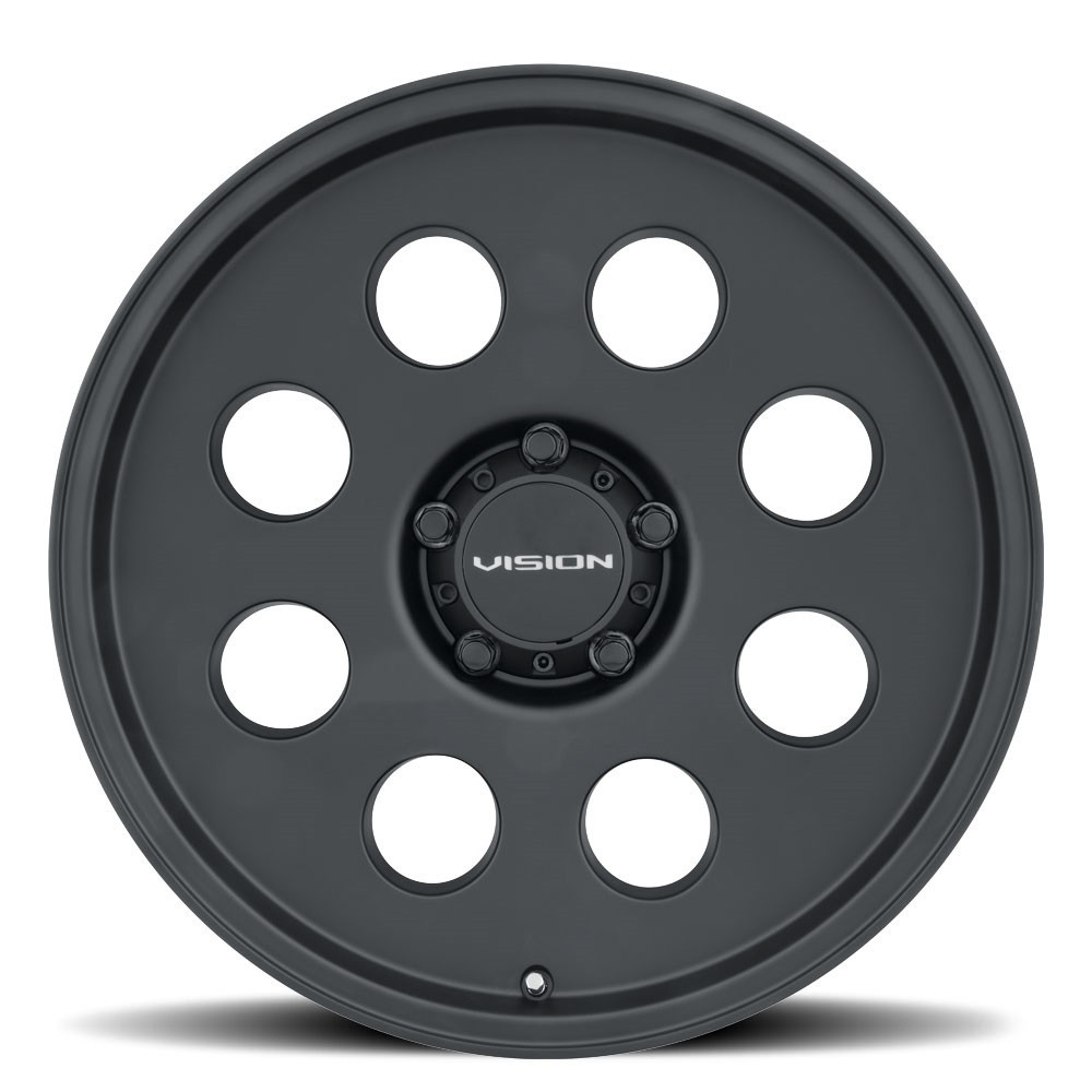 15" Vision 56 Midway Satin Black 15x10 Wheel 4x136 -10.3mm Offroad Rim