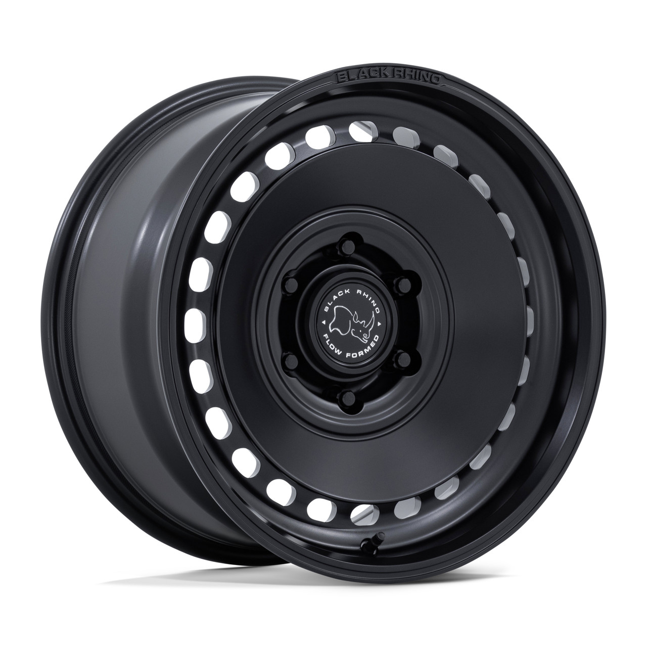 17" Black Rhino BR036 Basin Matte Black 17x8.5 Wheel 6x5.5 (6x139.7) 25mm Rim