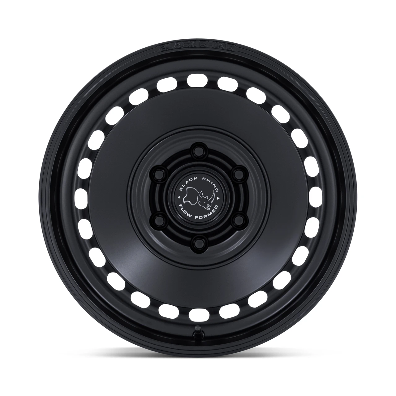 Set 4 17" Black Rhino Hard Alloys BR036 Basin Matte Black 17x8.5 6x135 25mm Rims Offroad Truck SUV Wheels