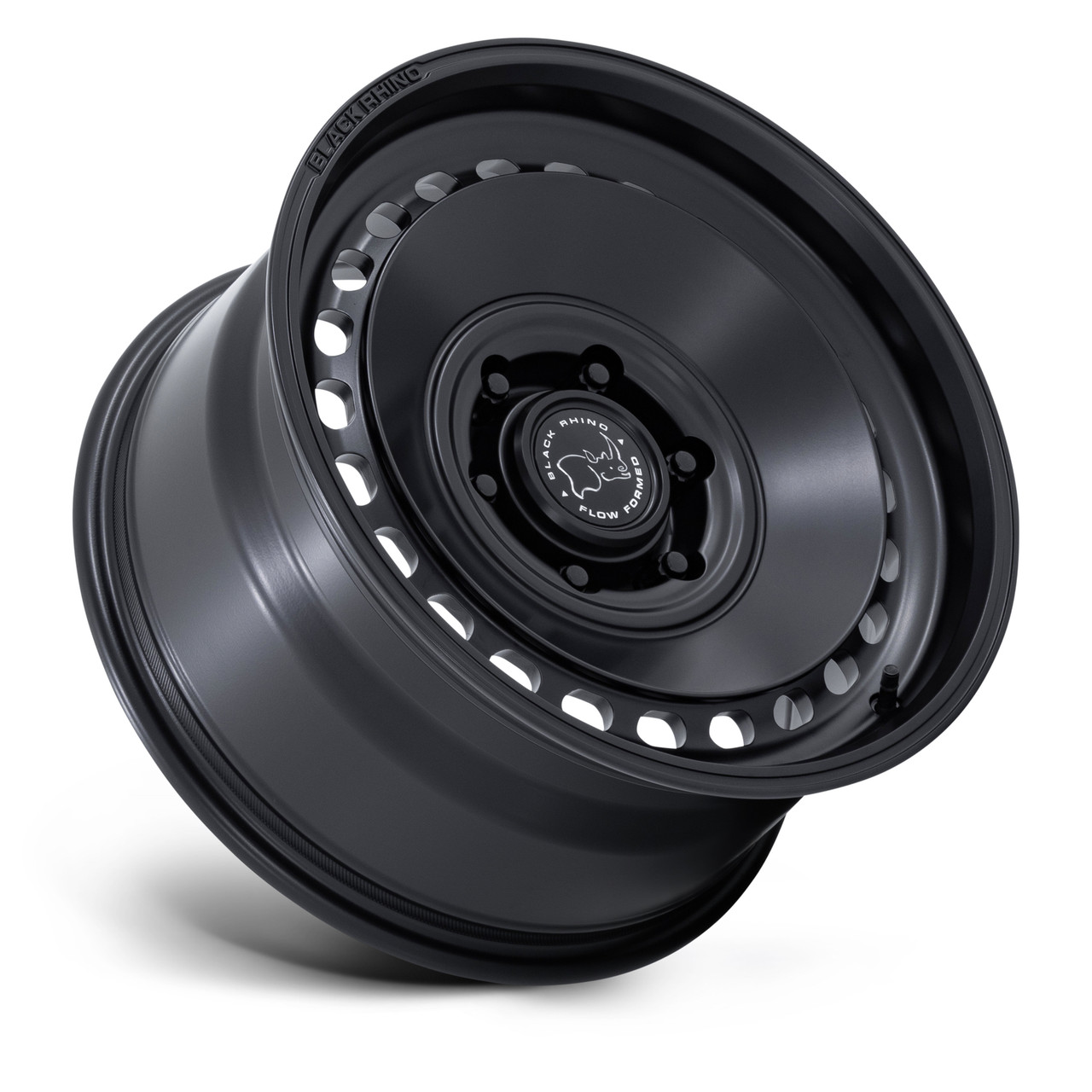 Set 4 17" Black Rhino Hard Alloys BR036 Basin Matte Black 17x8 6x130 32mm Wheels Offroad Rims