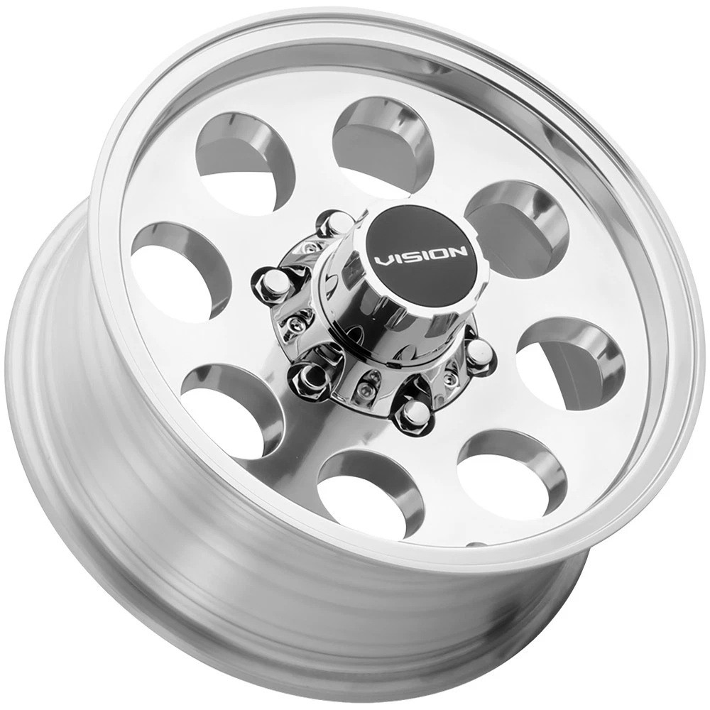 20" Vision 56 Midway Polished 20x9 Wheel 6x5.5 (6x139.7) 12mm Truck SUV Rim