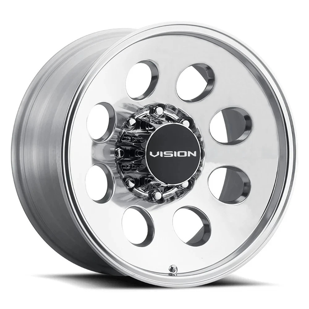 20" Vision 56 Midway Polished 20x10 Wheel 8x6.5 (8x165.1) -25mm Offroad Truck Rim