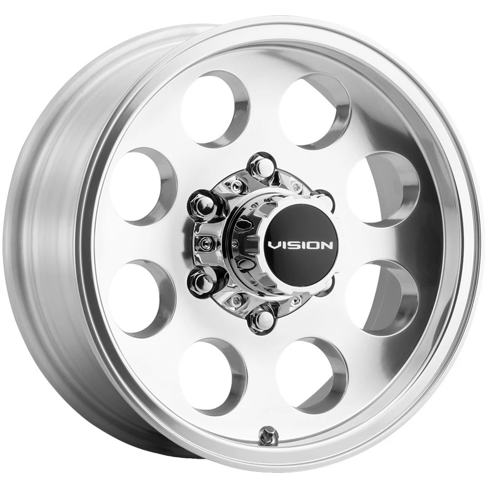 Set 4 17" Vision 56 Midway Polished 17x7 Wheels 6x5.5 (6x139.7) 38mm Truck Rims