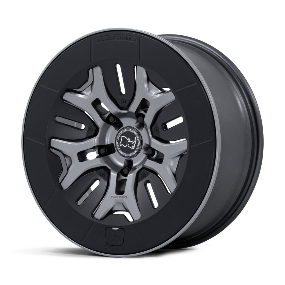 Set 4 20" Black Rhino BR406 Rockledge Matte Gunmetal 20x8.5 5x5.5 35mm Wheels