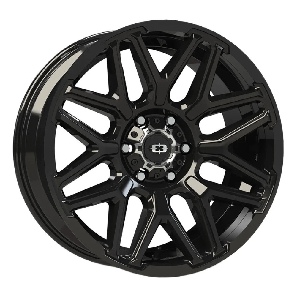 22" Vision 305 Rekluse Gloss Black 22x10 Wheel 5x5 (5x127) -19mm For Jeep Rim