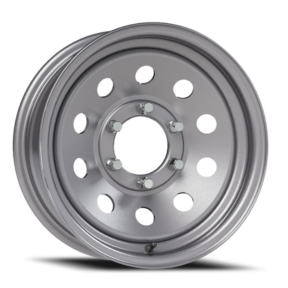 16" Vision JG70 Silver 16x6 Wheel 6x5.5 (6x139.7) 0mm Trailer Rim