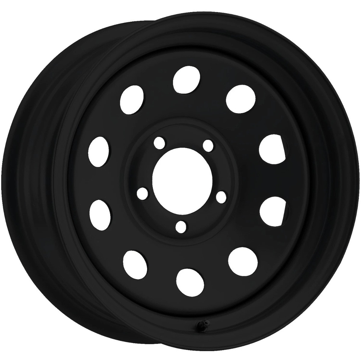 Set 4 13" Vision JG70 Black 13x4.5 Wheels 5x4.5 (5x114.3) 0mm Trailer Rims