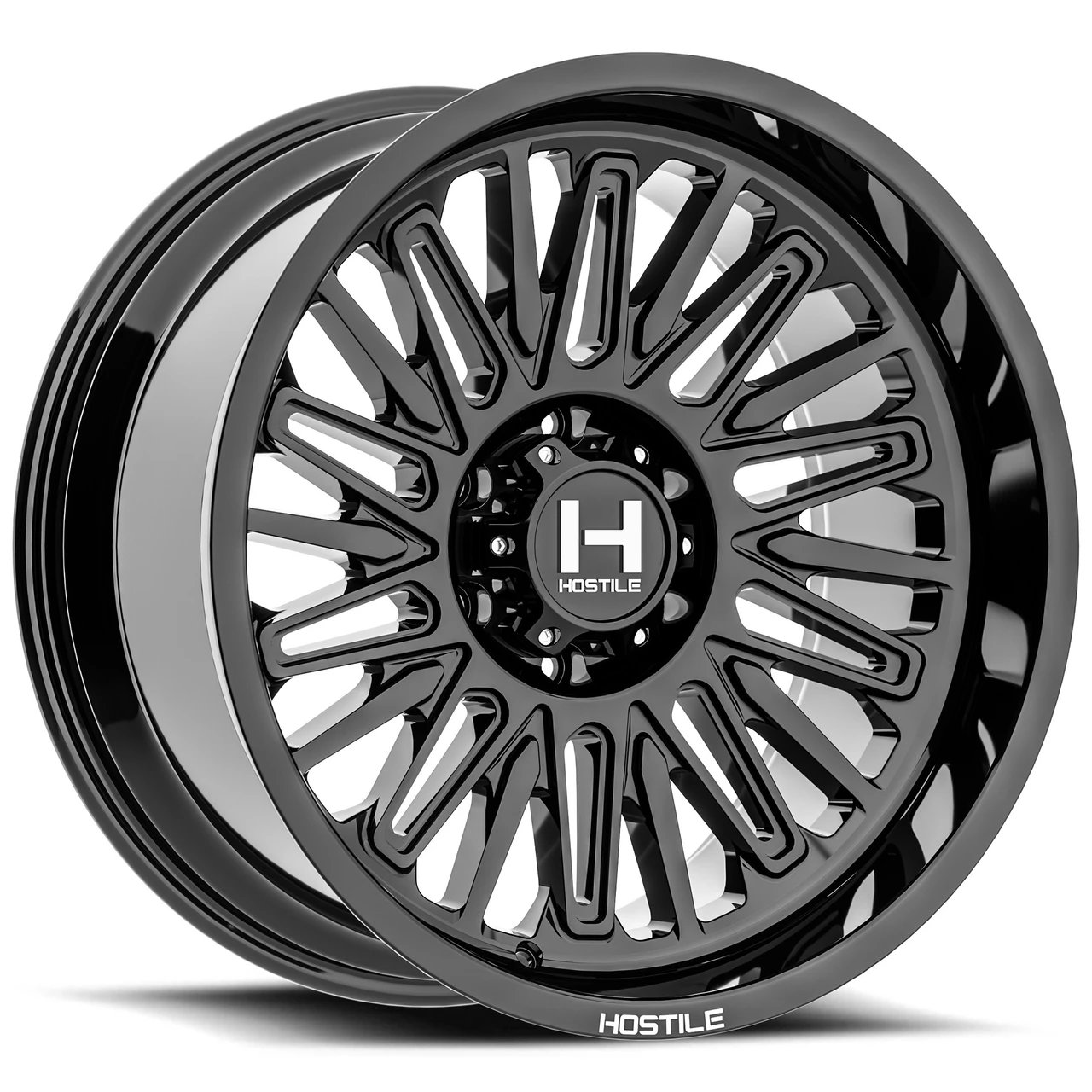 Set 4 20" Hostile H143 Rampage Asphalt 20x10 Wheels 6x135 -19mm Truck SUV Rims