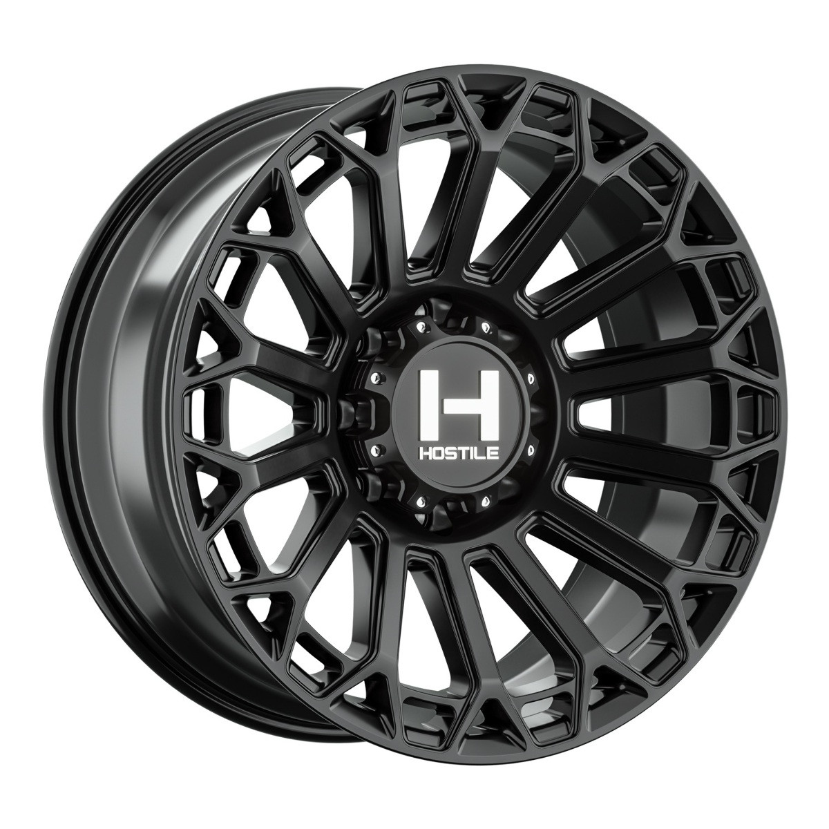 20" Hostile H142 Warrior Asphalt 20x10 Wheel 8x180 -19mm Offroad Truck Rim