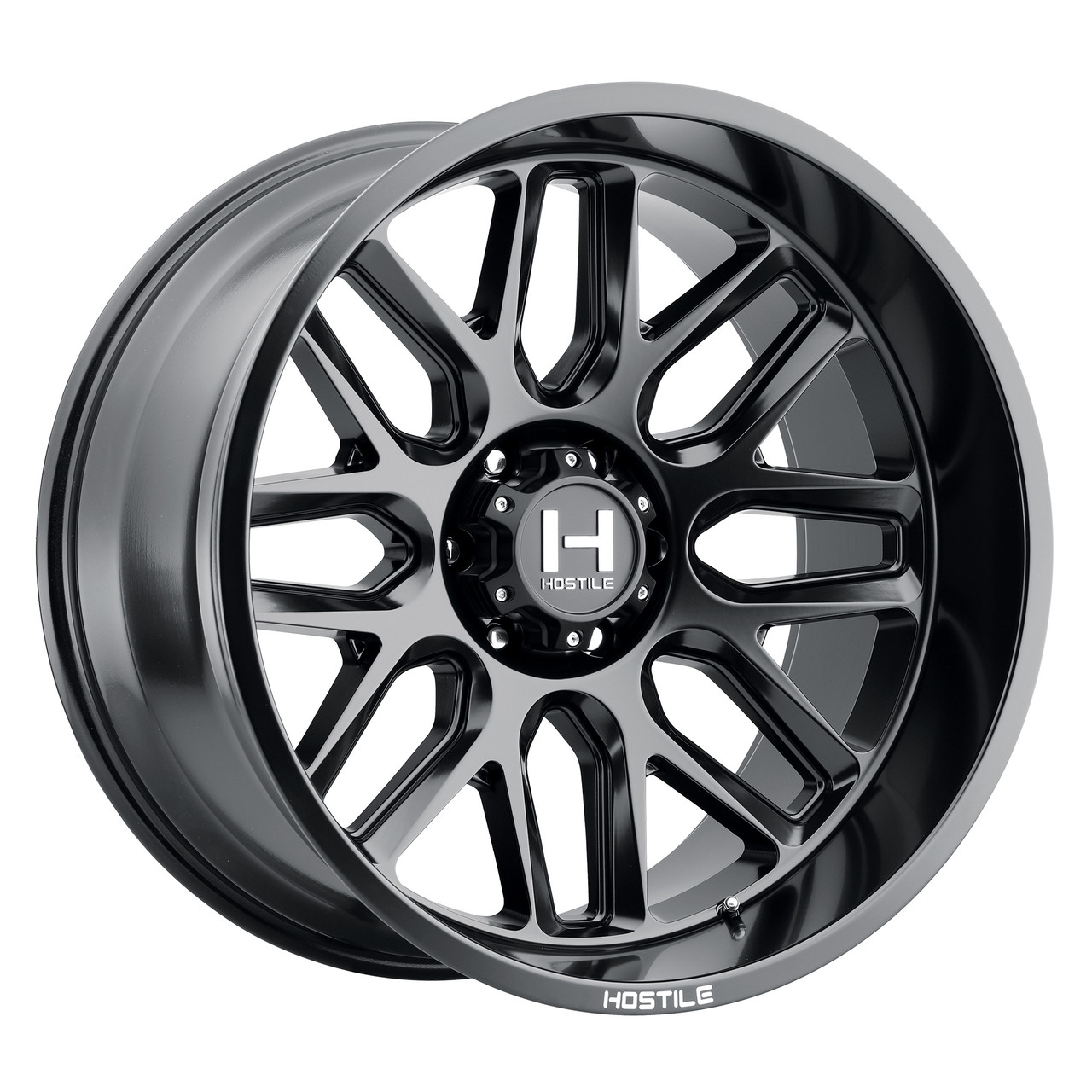 20" Hostile H120 Vulcan Asphalt 20x10 Wheel 6x135 -19mm Offroad Truck SUV Rim