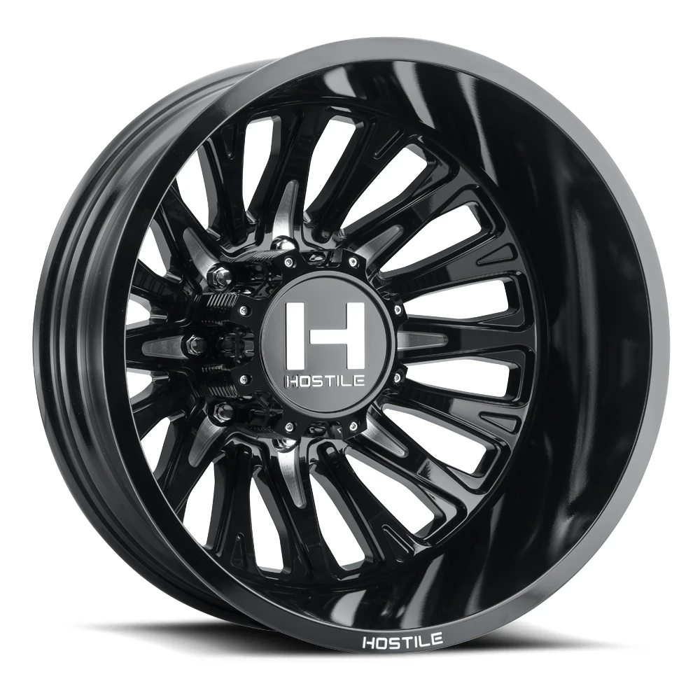 20" Hostile H404 Ghost Blade Cut 20x8.25 Wheel 8x210 -201mm Rear Dually Rim