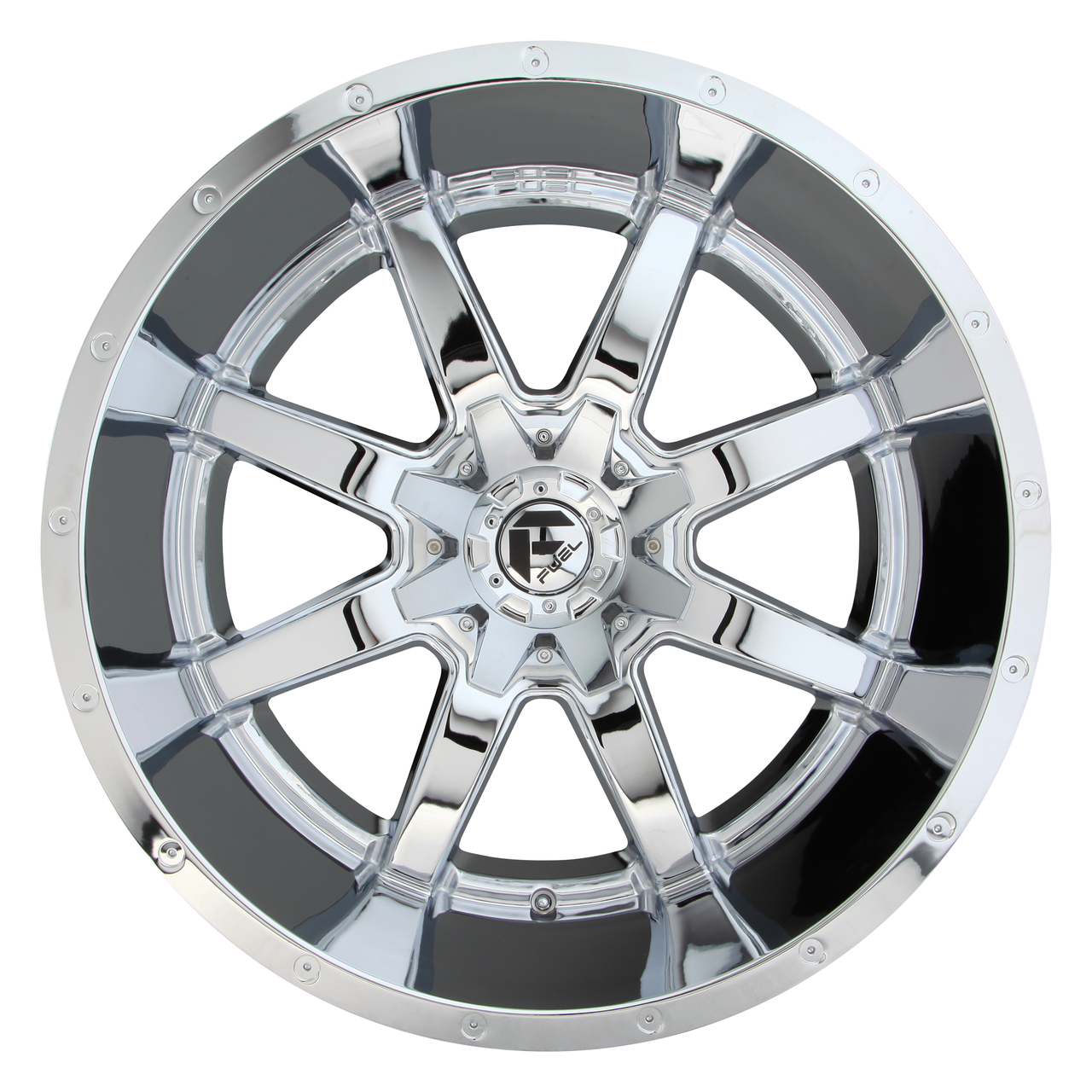 Set 4 Fuel D536 Maverick 20x9 8x6.5 Chrome Plated Wheels 20" 1mm Rims