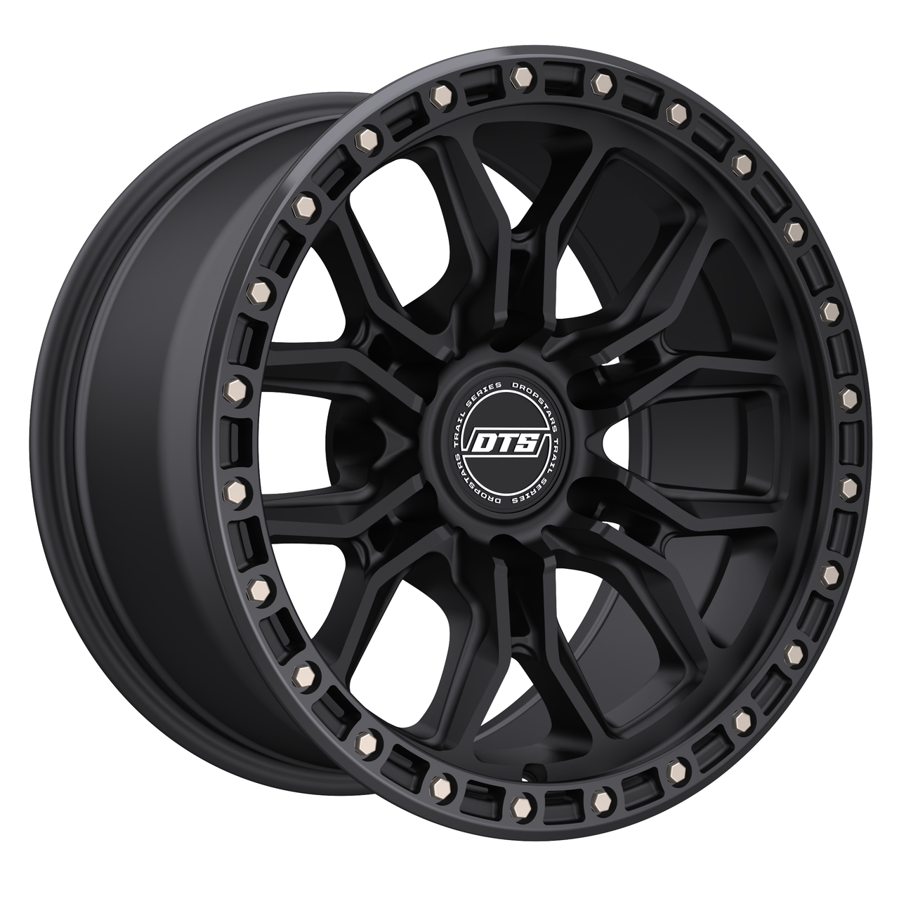 17" Dropstars Trail Series 608BB Black Gloss Black Ring 17x9 6x5.5 +00mm Wheel