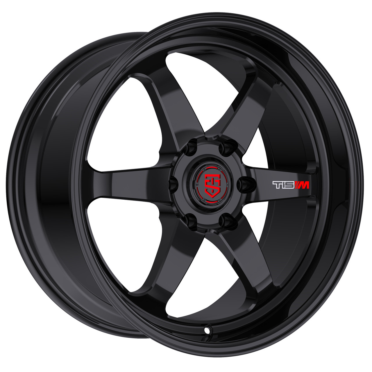 20" TIS Motorsports 508BB Satin Black Gloss Black Ring Wheel 20x9.5 6x5.5 20mm Rim