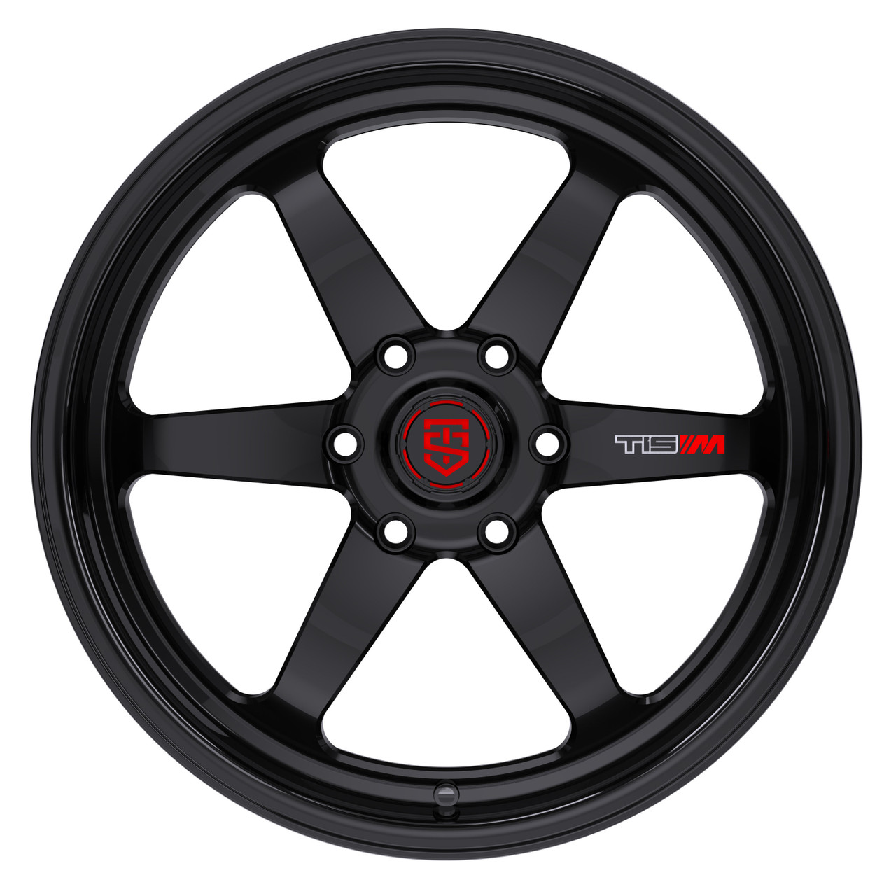 20" TIS Motorsports 508BB Satin Black Gloss Black Ring Wheel 20x9.5 6x5.5 20mm Rim
