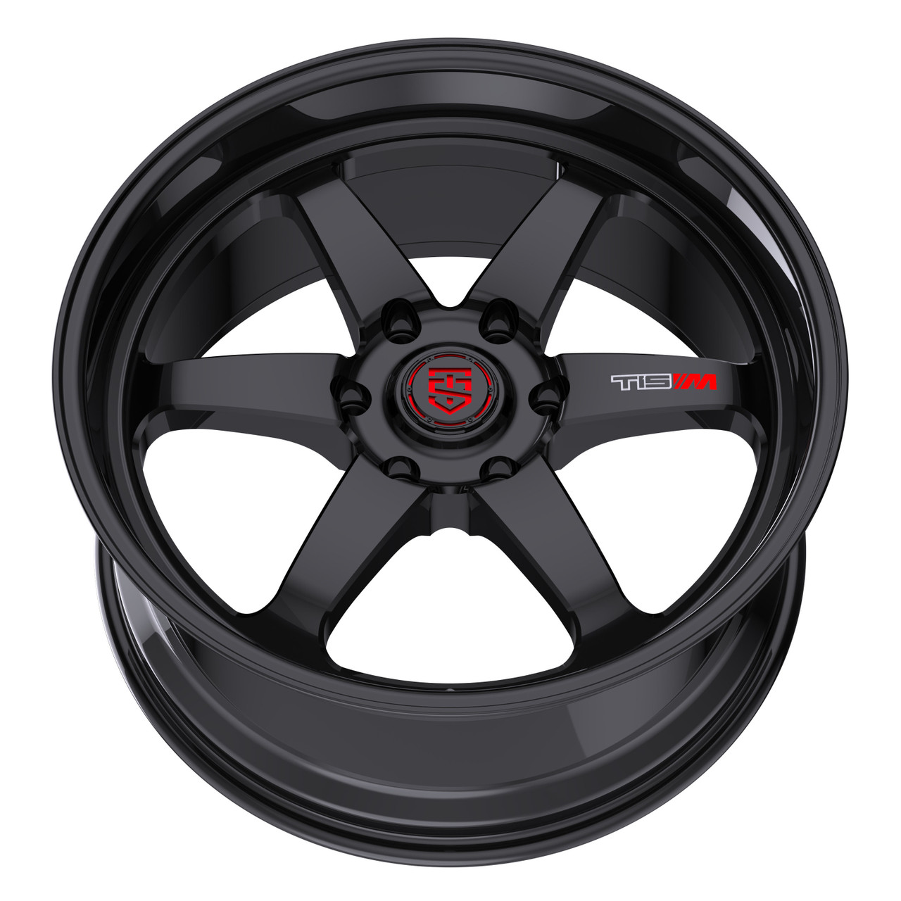 20" TIS Motorsports 508BB Satin Black Gloss Black Ring Wheel 20x9.5 6x5.5 20mm Rim