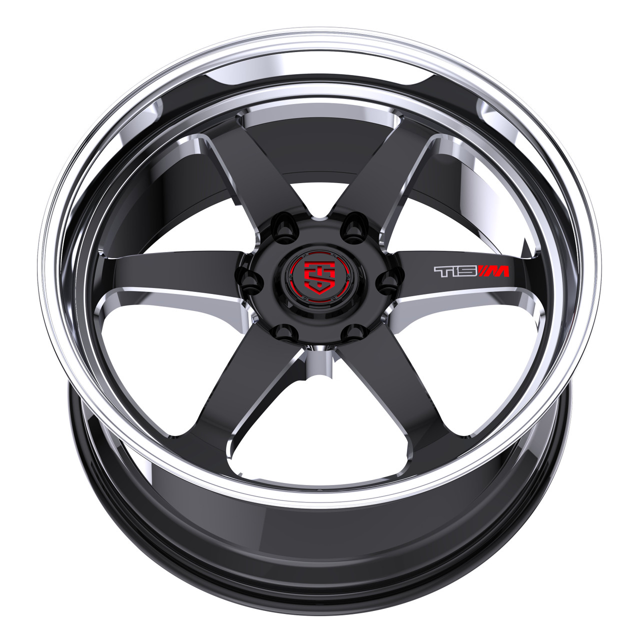 20" TIS Motorsports 508BM Gloss Black Milled Accents Wheel 20x9.5 6x135 20mm Rim Truck SUV Wheel