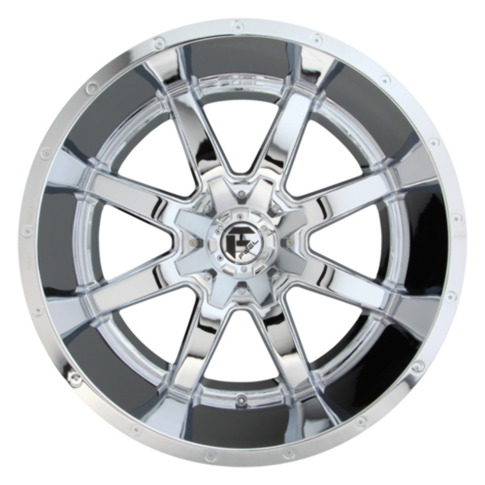 Set 4 20" Fuel D536 Maverick 20x12 5x5.5 5x150 -44mm Chrome Plated Lifted Wheels