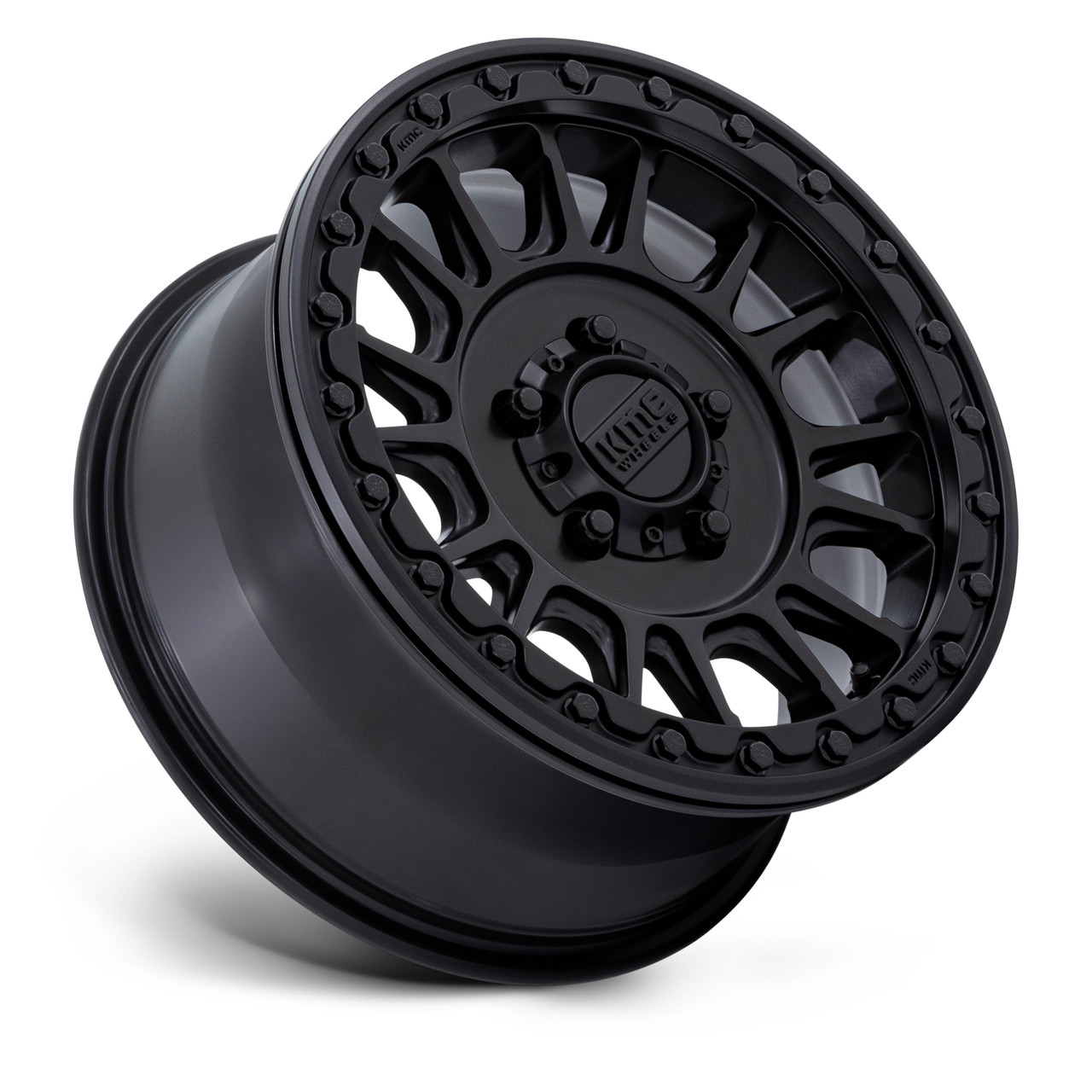 Set 4 15" KMC Powersports KS239 Impact UTV Beadlock Black 15x7 Wheels 5x4.5 38mm Rims